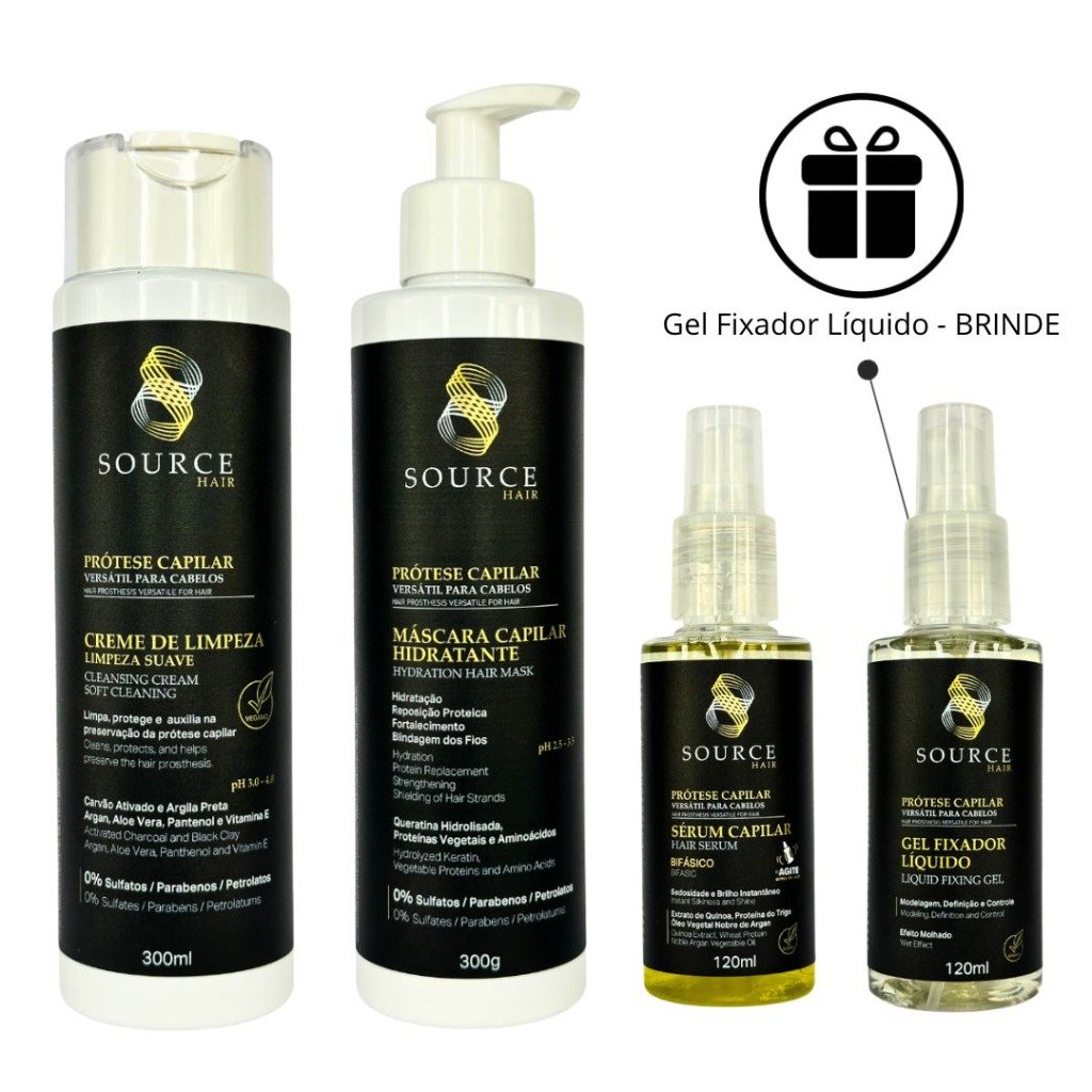 Kit Tratamento Completo Prótese Capilar - Source Hair